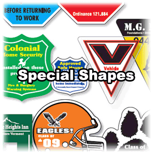 Special Shaped Decals